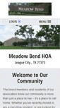 Mobile Screenshot of meadowbend.org